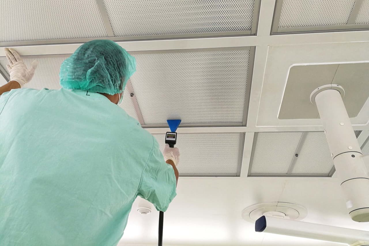Cleanroom certification testing