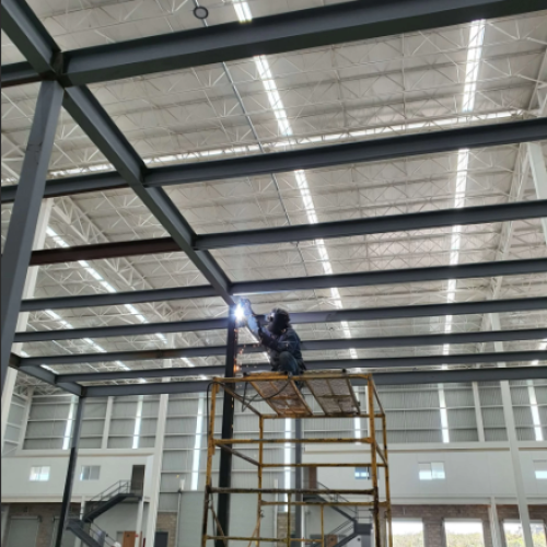 estructura metálica para mezanine.